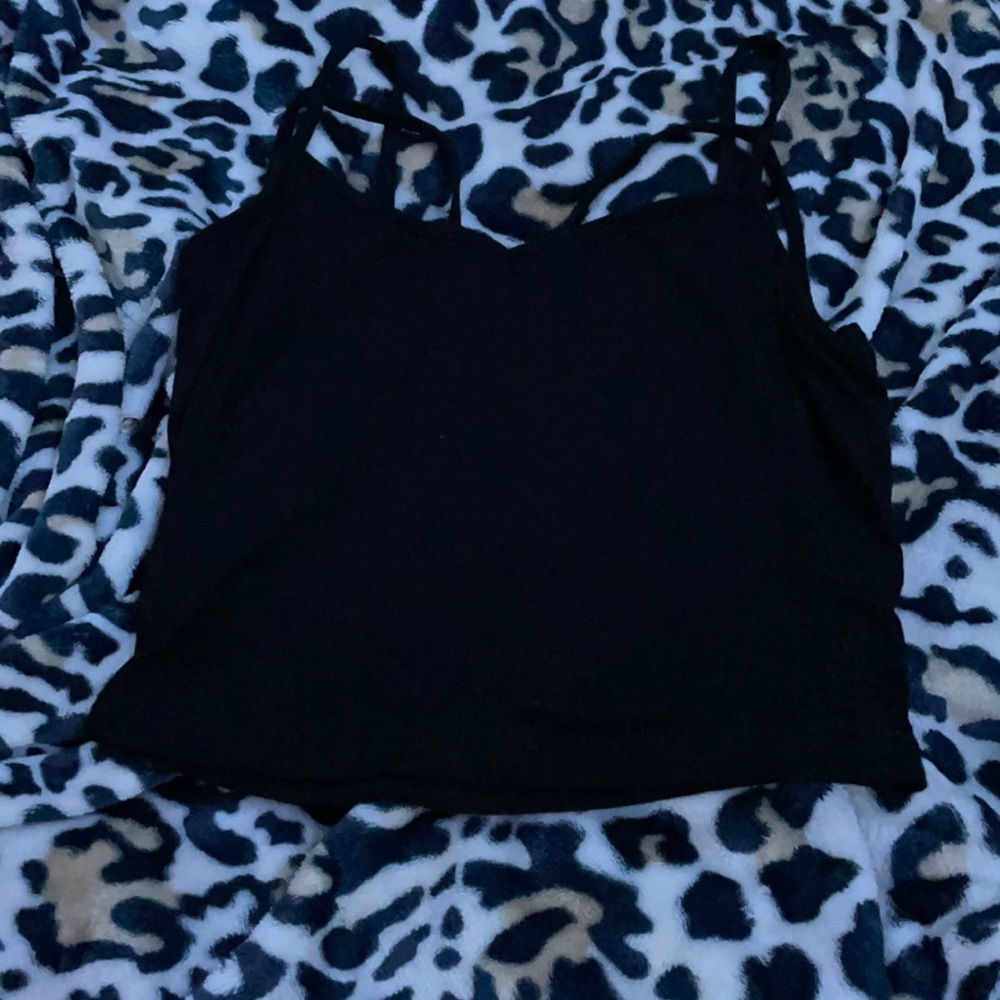 Black crop top